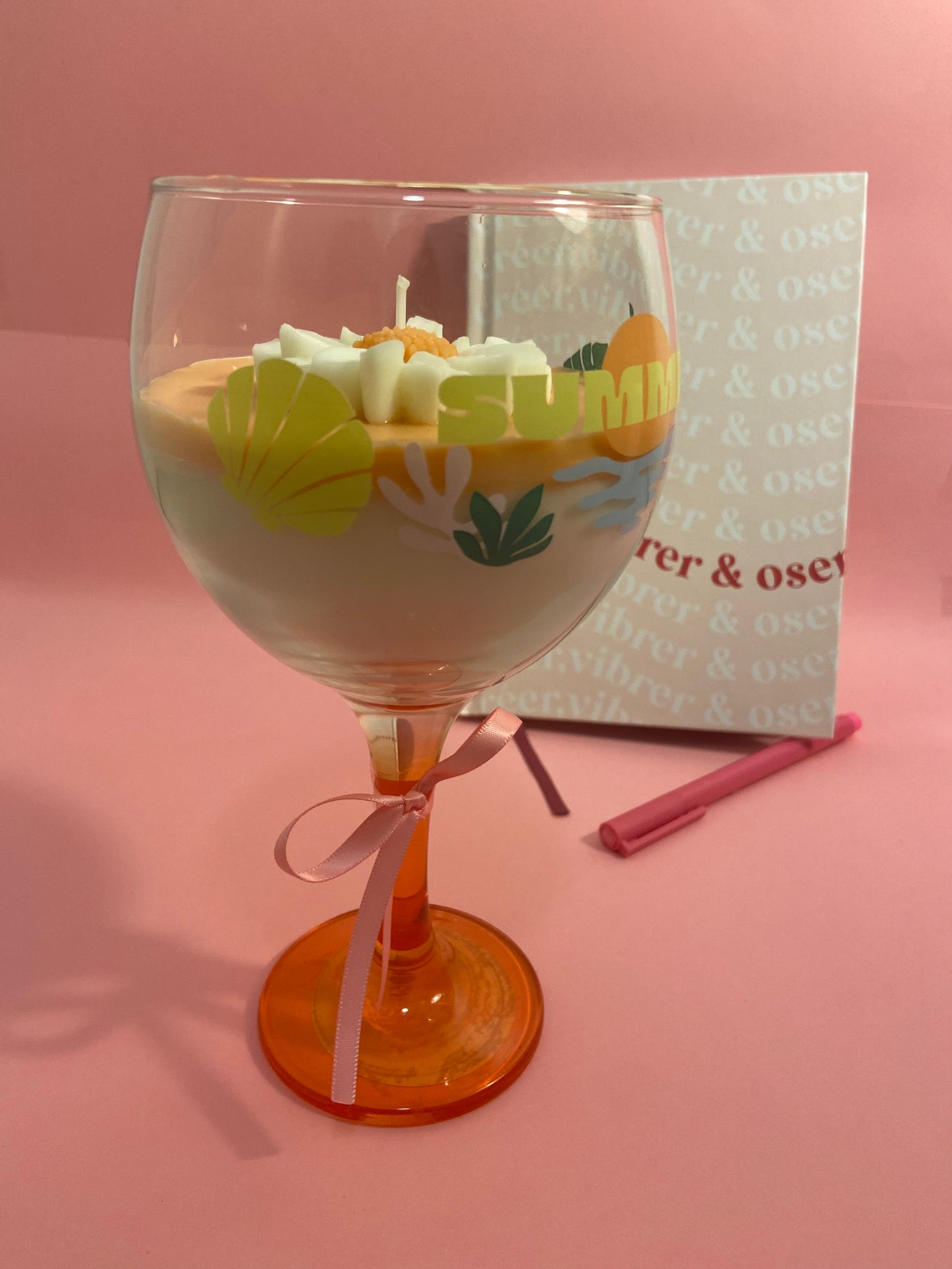 Bougie parfumée dans une tasse coupe - summer– Vanille Fleurie