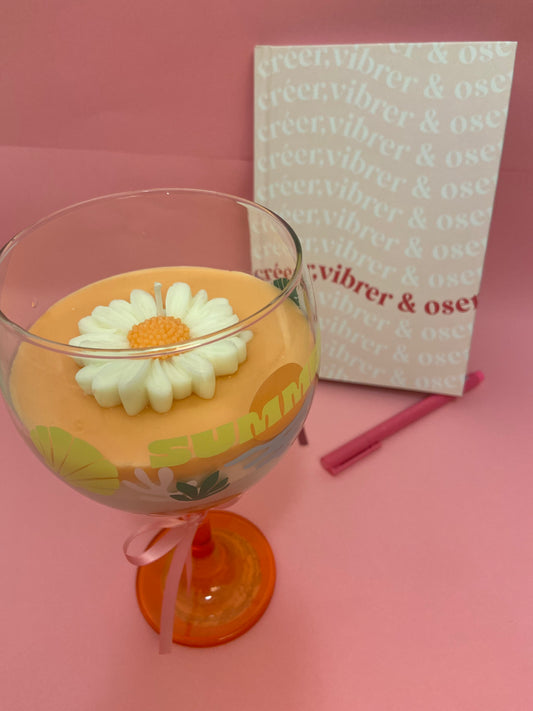 Bougie parfumée dans une tasse coupe - summer– Vanille Fleurie