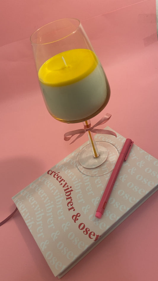 Bougie parfumée dans une tasse coupe - transparant – Vanille Fleurie