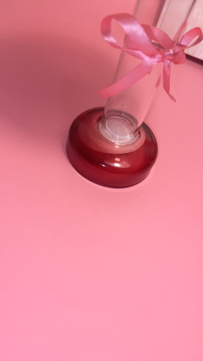 Bougie parfumée dans une tasse coupe - rouge jaune– Vanille Fleurie